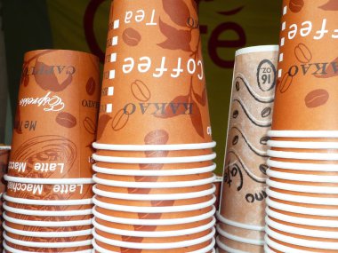 Paper cups clipart