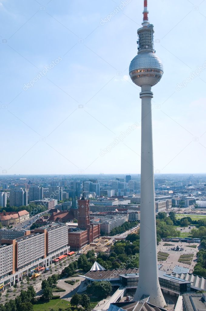 Berlin skyline television tower