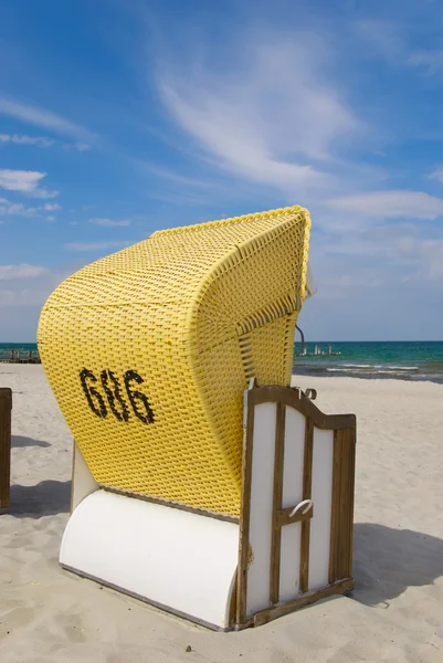 Beach chair sea — Stock Photo, Image