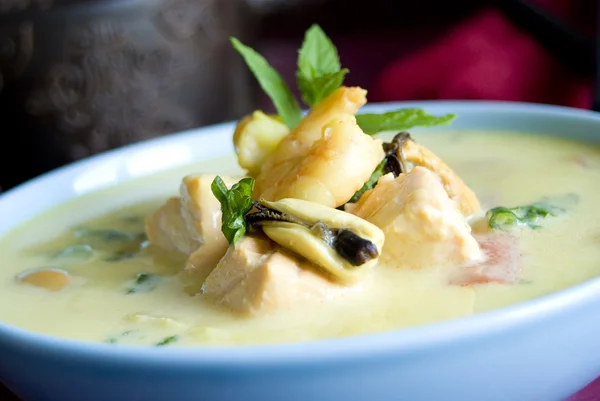 Curry-Fischsuppe — Stockfoto