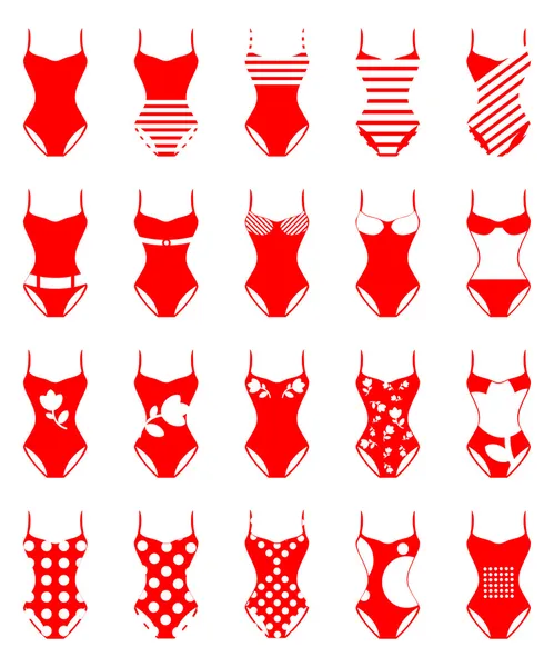 20 different swimwear — Stock Photo, Image