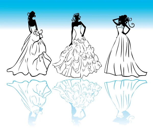 Hochzeitskleid-Ikonen — Stockfoto