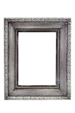 Silver picture frame clipart