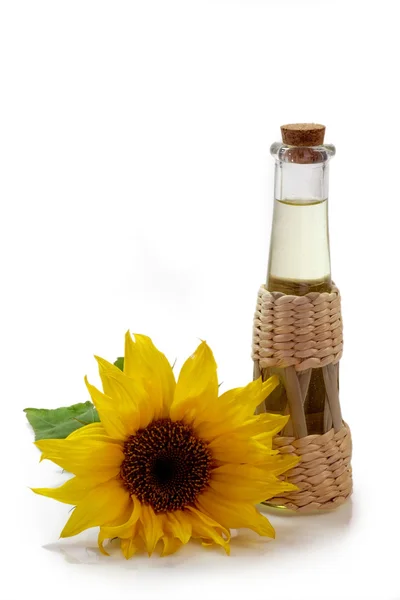 Cooking Oil with Sunflower — Stock Photo, Image