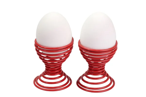 Dos huevos blancos — Foto de Stock