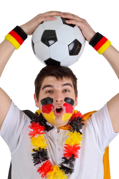 Německý fotbalový fanoušek — Stock fotografie