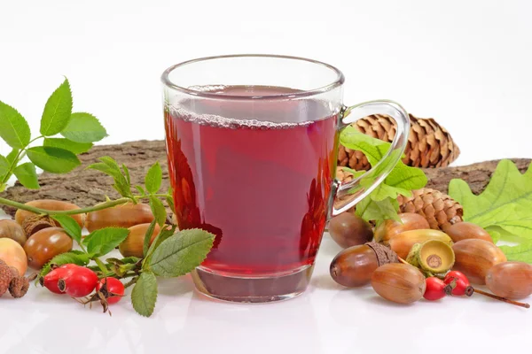 Chá de frutas com rosehips — Fotografia de Stock