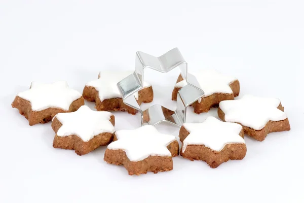 Cinnamon Cookies With Cutter — Stock Photo, Image