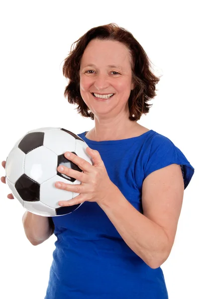 여자의 축구 — 스톡 사진