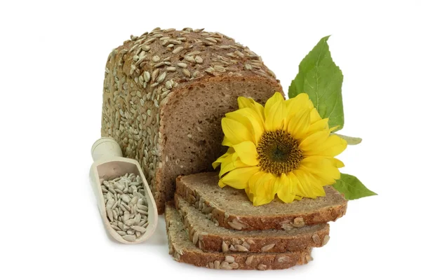 Pane di segale con semi di girasole — Foto Stock