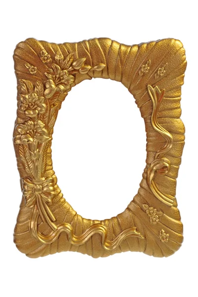 Moldura de imagem dourada — Fotografia de Stock