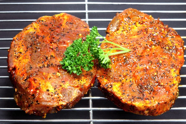 Barbecue steaks — Stock Photo, Image