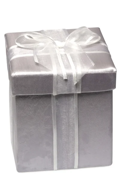 Silver gift Stock Image