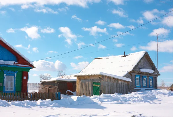 stock image Village in wintertime