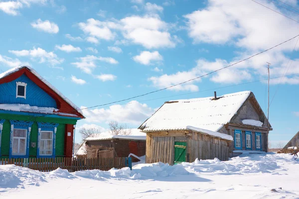 stock image Village in wintertime