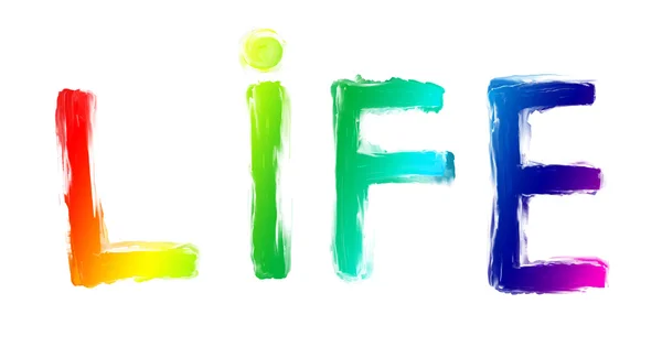 De inscriptie «life» — Stockfoto