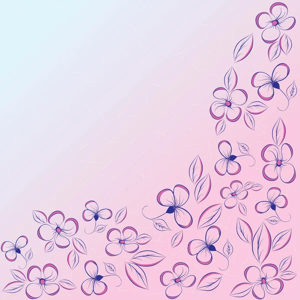 Fond vectoriel abstrait floral — Image vectorielle