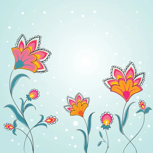 Romantiska blomman bakgrund — Stock vektor
