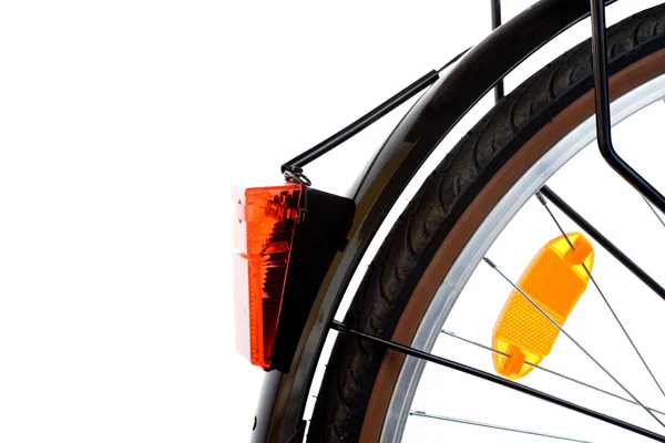 Червоне світло безпеки міського велосипеда — стокове фото