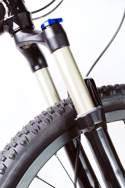 Garfo de suspensão de bicicleta de montanha — Fotografia de Stock