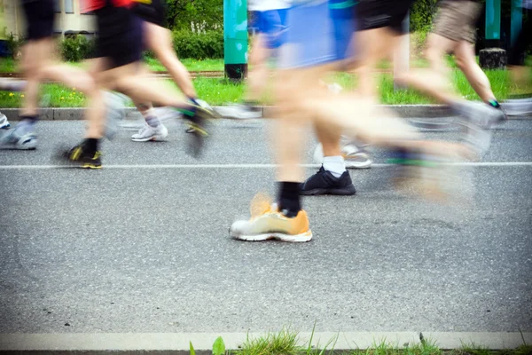 Correr en maratón — Foto de Stock