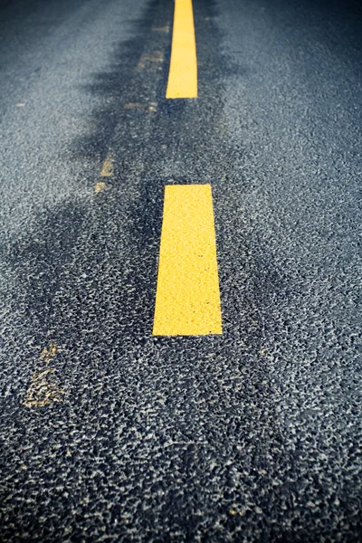 Road marking change — Stock Photo, Image