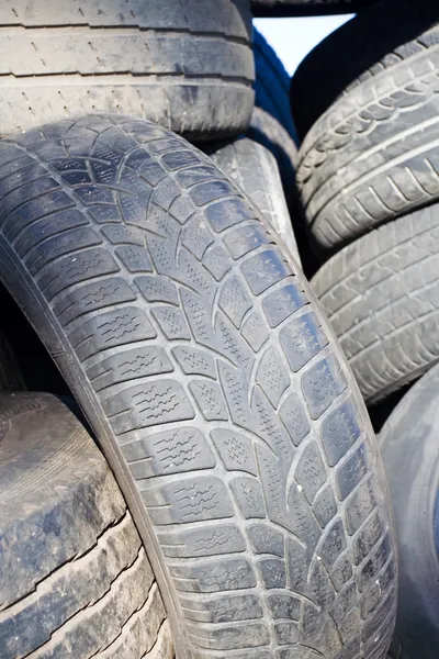 Reciclagem de pneus — Fotografia de Stock