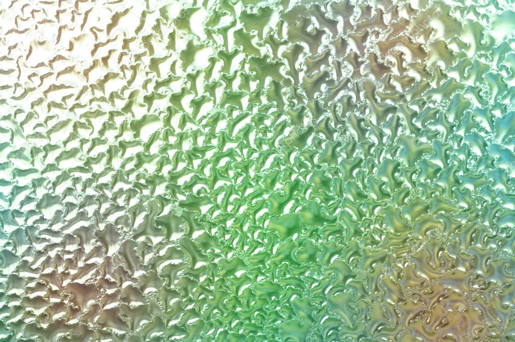 Condensation on glass with color