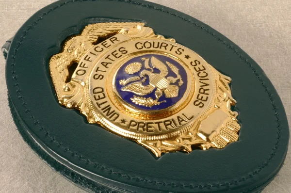 Court officers badge shield — Stock Photo, Image