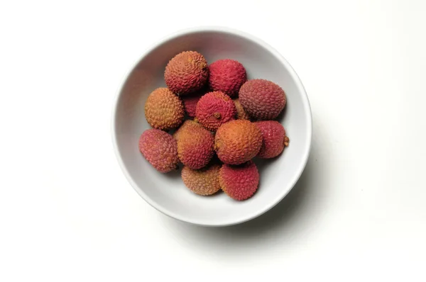 Çin lychee meyve Bowl — Stok fotoğraf