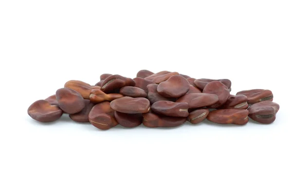 Pequena pilha de feijão castanho seco — Fotografia de Stock