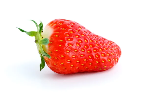 Single ripe red strawberry — Stock Photo, Image