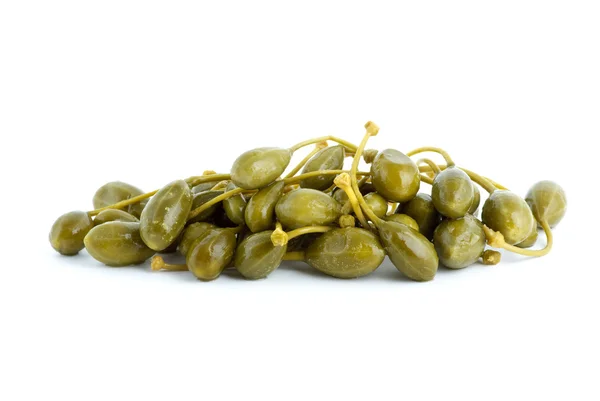 Small pile of marinated capers fruits — Stock Photo, Image