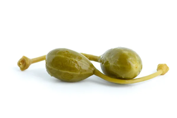 Macro shot of two capers fruits — Stock Photo, Image