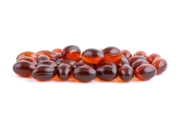 Small pile of lecithins capsules — Stock Photo, Image