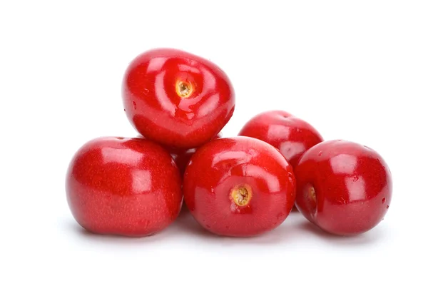 Algumas cerejas vermelhas maduras — Fotografia de Stock