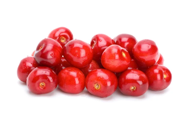 Montón de cerezas rojas sin tallos —  Fotos de Stock