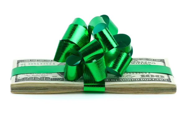 Peníze jako dárek — Stock fotografie