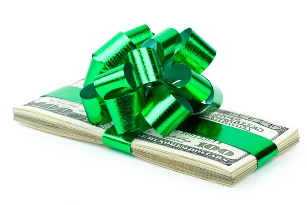 Geld als een geschenk — Stockfoto