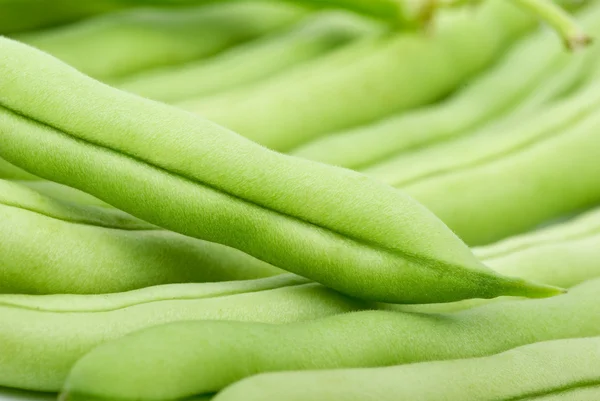 緑色の豆のポッドのクローズ アップ ショット — ストック写真
