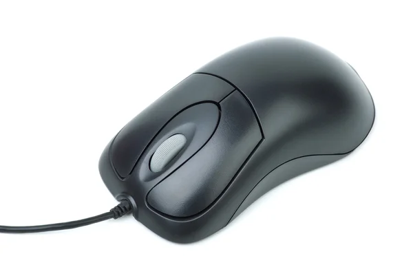 Stylish black optical mouse — Stock Photo, Image