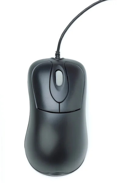 Modern black optical mouse — Stock Photo, Image