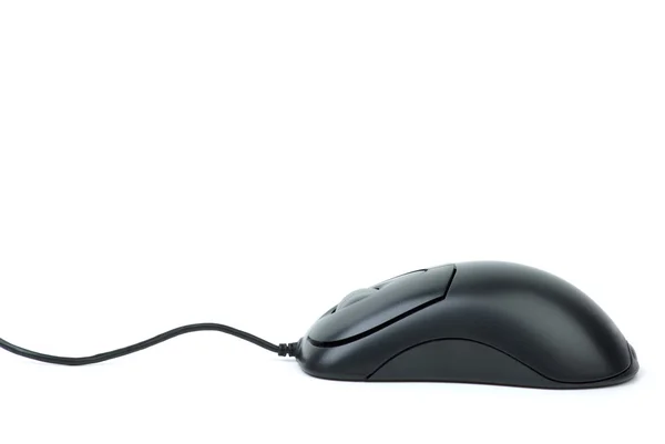 Rato de computador óptico preto elegante — Fotografia de Stock