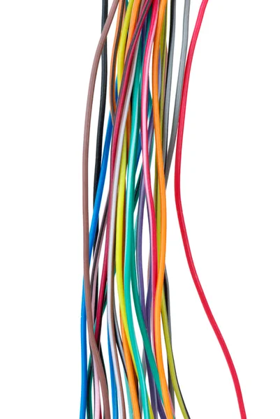 Különböző színű vezetékek — Stock Fotó