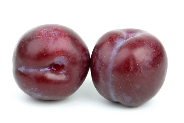 Two violet plums — Stock Photo, Image