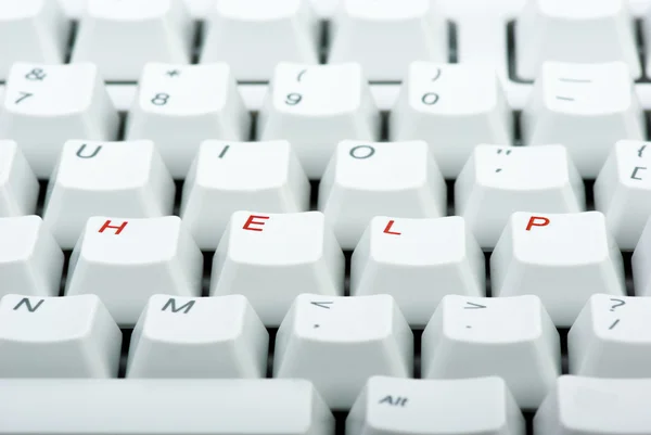 stock image Computer keyboard with 'HELP' keys