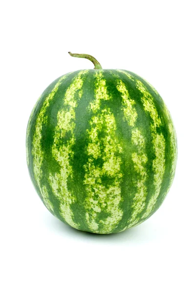 Randigt grön vattenmelon — Stockfoto