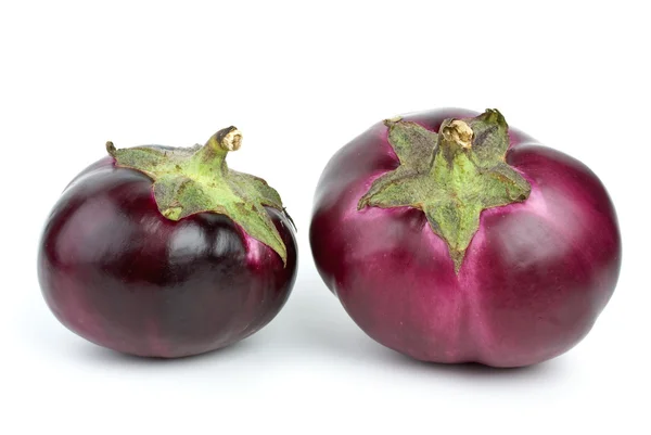 Drie aubergines — Stockfoto