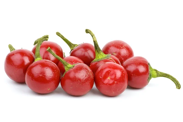 Some round red hot peppers — Stock Photo, Image