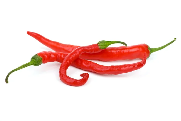 Tre red hot chili peppers — Stockfoto